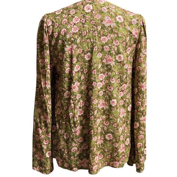 JESSICA SIMPSON LONG SLEEVED BOHEMIAN BELL SLEEVED BLOUSE SZ SM NWTS - Picture 4 of 8